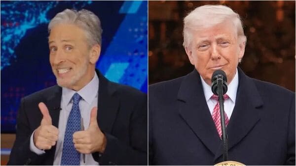 Jon Stewart says US President Donald Trump is behaving like ‘unfiltered grandpa’ in public.