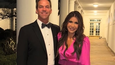 Kristi Noem's husband, Bryon, allegedly sent fetish messages and photos, leaving the family devastated and seeking privacy amid the scandal. (X/@KristiNoem)