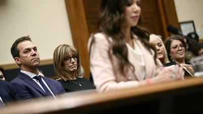 Kristi Noem is in disbelief over allegations against her husband, Bryon, who is accused of leading a double life as a crossdresser. The investigation reveals his interactions with fetish models, causing distress for the Noem family, (AFP)