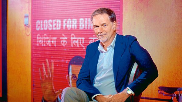 File Photo: Reed Hastings, former CEO and current chairman of the board at Netflix, photographed in Mumbai.