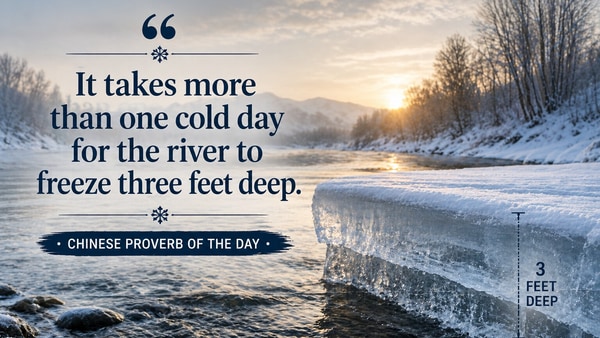 Chinese Proverb of the day (AI-generated image)