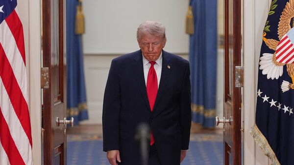 A file image of US President Donald Trump