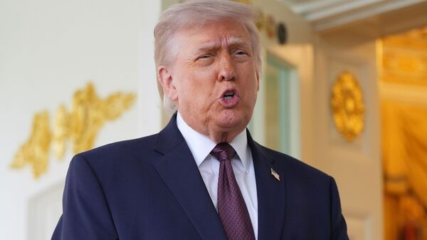 A file image of US President Donald Trump