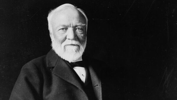 Andrew Carnegie was born in Dunfermline, Scotland, in 1835 and emigrated with his family to Allegheny, Pennsylvania, in 1848 after economic hardship hit the weaving trade