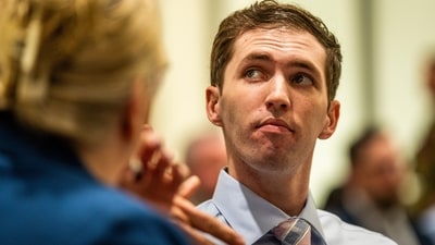 File photo of Tyler Robinson, who is accused of fatally shooting Charlie Kirk, appears during a hearing. (AP)
