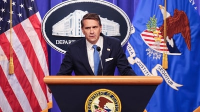 Kristine Blanche reposts White House adviser Calley Means’ post on MAHA movement, drawing attention amid Todd Blanche’s rising political profile. (Photo by Alex Wroblewski / AFP) (AFP)