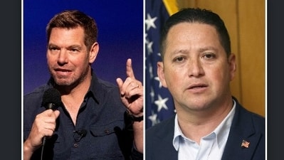 Rep. Tony Gonzales (R) admitted to an affair with a staffer who tragically took her life, prompting his resignation alongside Rep. Eric Swalwell, who faced sexual misconduct allegations (AP)