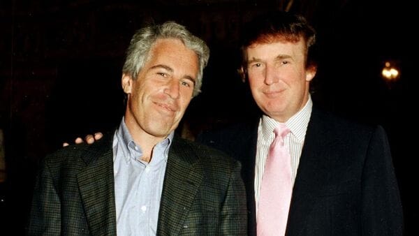 The president’s past relationship with Epstein is at a sensitive moment.