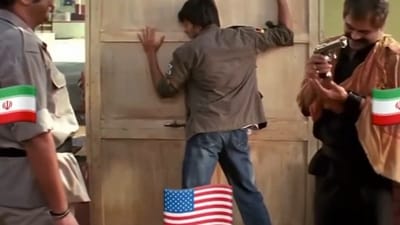 The Iranian consulate in Mumbai shared a clip mocking the US move to block the Strait of Hormuz. (Screengrab/X@HINDUSTAN_PLUSE) The Iranian consulate in Mumbai shared a clip mocking the US move to block the Strait of Hormuz. (Screengrab/X@HINDUSTAN_PLUSE)