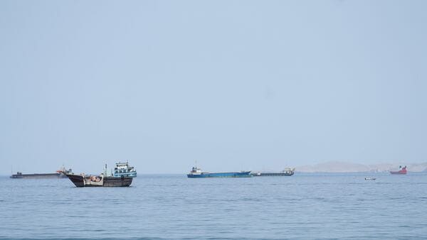 Ships and boats in the Strait of Hormuz, Musandam, Oman, April 24, 2026.(Image: REUTERS)