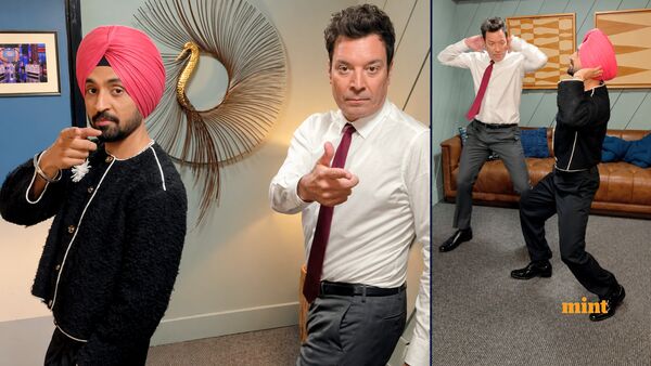 Viral video: Diljit Dosanjh, Jimmy Fallon drop bhangra clip ahead of show; social media hails ‘Jimmy the Jatt’