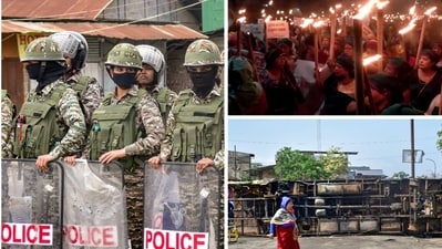 The death of two children in a suspected rocket attack is behind the latest unrest in Manipur (PTI and ANI)