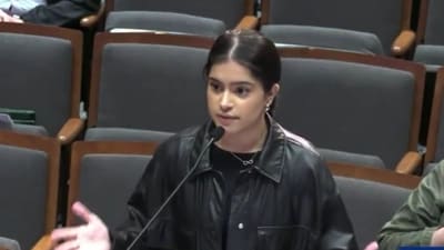 Neha Suratran was speaking at a city council meeting in Frisco, Texas. (X/@MattooShashank)