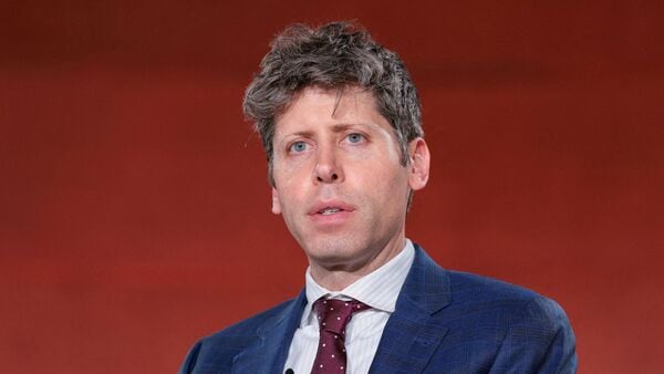 FILE PHOTO: CEO of OpenAI Sam Altman speaks during the 2026 Infrastructure Summit of government officials, corporate executives, and labor leaders, in Washington, D.C., U.S., March 11, 2026. REUTERS/Kylie Cooper/File Photo
