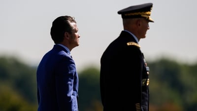 Defense Secretary Pete Hegseth has dismissed two other generals, David Hodne and William Green, triggering questions about the abrupt changes amid war tensions. (AP Photo/Julia Demaree Nikhinson, File) (AP)