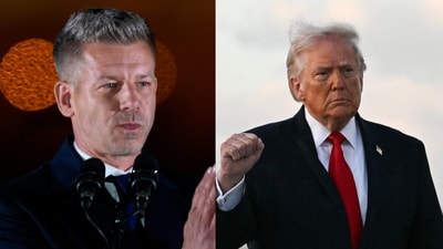 Peter Magyar had praised Donald Trump back in 2025 (AP and AFP)