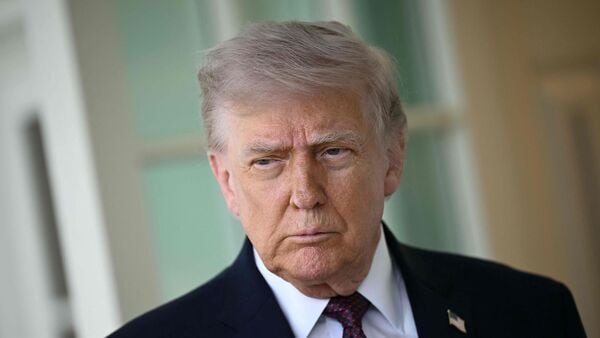 A file image of US President Donald Trump
