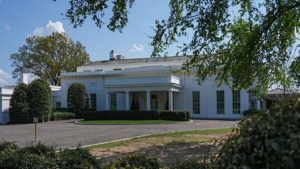 The West Wing of the White House is seen Saturday, April 4, 2026, in Washington.