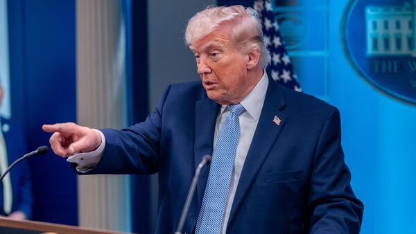 US President Donald Trump said the pause in military action would remain in place until Iran presents a unified negotiating position. Photographer: Daniel Heuer/Bloomberg