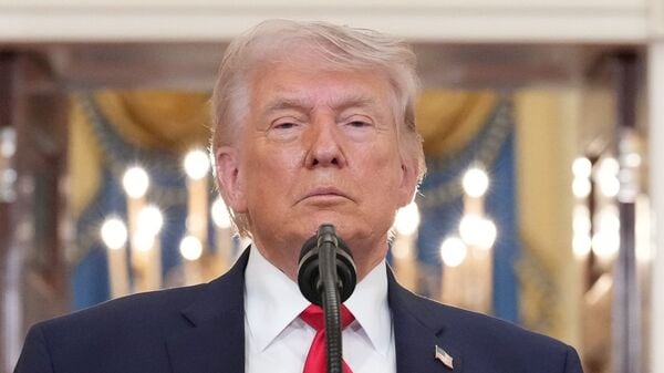 US President Donald Trump reiterated his warning that failure to comply would result in large-scale destruction. (AP Photo/Alex Brandon, Pool)