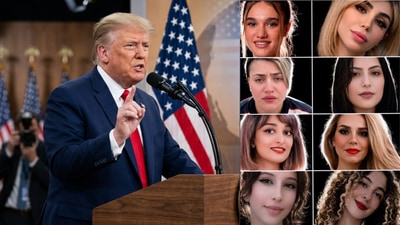 Writing on Truth Social, US President Donald Trump told Iran that he would "greatly appreciate the release of these women." (AP/White House)
