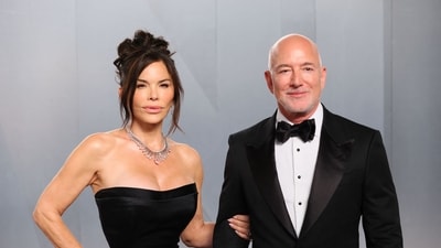 Lauren Sanchez and US Amazon's founder Jeff Bezos spend their time on their $230 million compound in Miami's 'Billionaire Bunker' (AFP)