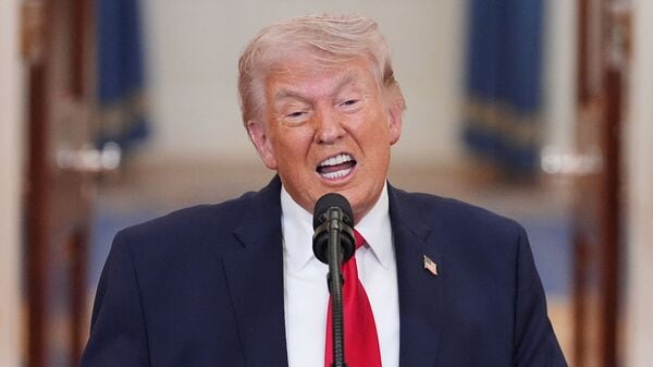 A file image of US President Donald Trump