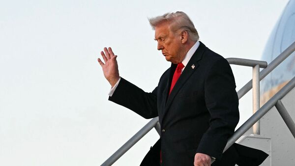 A file image of US President Donald Trump