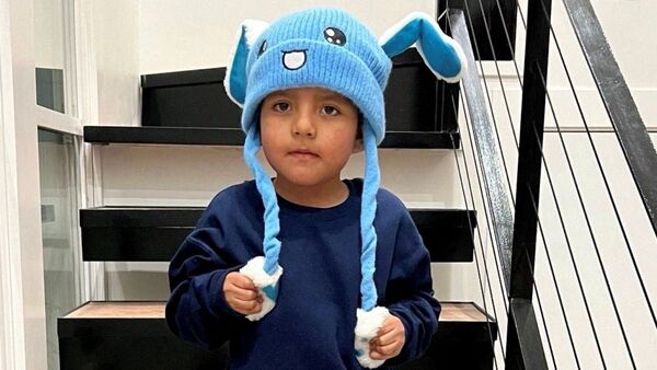 FILE PHOTO: Liam Conejo Ramos, who was detained with his father by immigration officers during a raid in Minnesota and then taken to a detention center in Texas, is back at home after a judge ordered their release, in Columbia Heights, Minnesota, U.S.