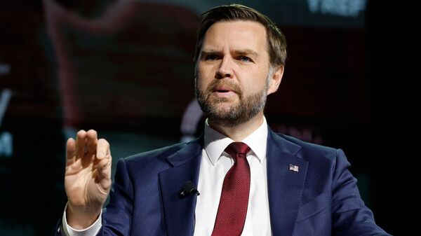 Vice President JD Vance speaks at a Turning Point USA tour stop at the University of Georgia in Athens, Ga. (AP)