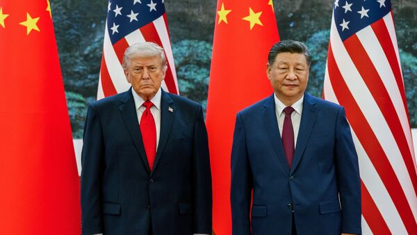 US President Donald Trump meets Chinese President Xi Jinping for a bilateral meeting in Beijing on Thursday.