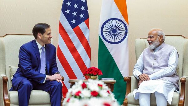 Marco Rubio in India LIVE: New Delhi, May 23 (ANI): Prime Minister Narendra Modi meets US Secretary of State Marco Rubio, in New Delhi on Saturday. (@narendramodi X/ANI Photo)