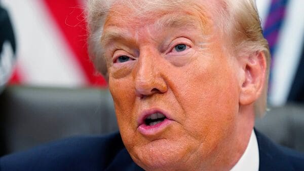 President Donald Trump speaks before signing a proclamation in the Oval Office at the White House, Tuesday, May 5, 2026, in Washington. AP/PTI