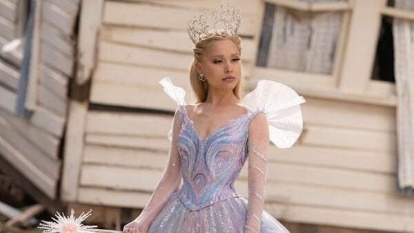 Ariana Grande in a scene from Wicked for Good.