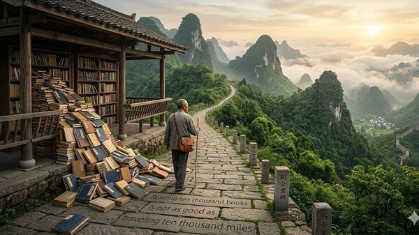 Chinese proverb of the day: ‘Reading ten thousand books is not as good as traveling ten thousand miles’