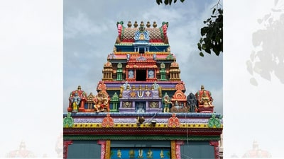 Senator Schmitt shared a picture of the Chilkur Balaji Temple in Telangana