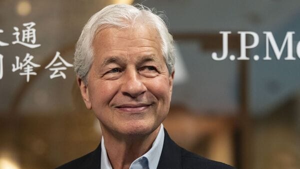 Jamie Dimon, chief executive officer of JPMorgan Chase & Co., during a Bloomberg Television interview on the sidelines of the JPMorgan China Summit in Shanghai, China, on Thursday, May 21, 2026. Photographer: Qilai Shen/Bloomberg