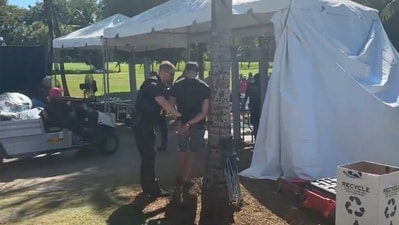 At Trump’s golf course in Florida, a man was taken into custody by the Secret Service after disregarding commands and becoming physical with an agent.