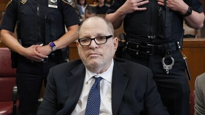 Harvey Weinstein appears in Manhattan criminal court on Friday, May 15, 2026, in New York.  (Timothy A. Clary/Pool Photo via AP) (Timothy A. Clary/POOL AFP via AP)