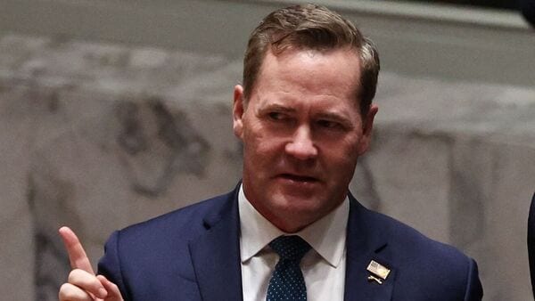 US Ambassador to the United Nations Mike Waltz accused Iran of threatening the global economy through its actions in the Gulf. (in pic: Waltz at United Nations Security Council meeting on the situation in the Middle East at the U.N. headquarters in New York City, U.S., March 18, 2026. REUTERS/Shannon Stapleton)