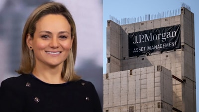 Lorna Hajdini faces serious allegations in a harassment lawsuit, with two witnesses supporting claims of coercion and drug use against a former banker. (Lorna Hajdini LinkedIn and Bloomberg)