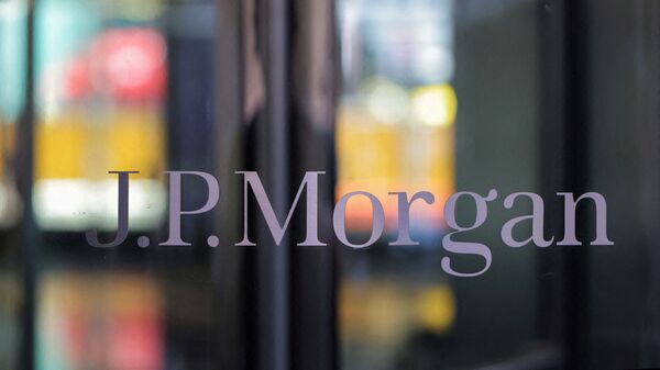 FILE PHOTO: Signage is seen at the JPMorgan Chase & Co. New York Head Quarters in Manhattan, New York City, U.S., June 30, 2022. REUTERS/Andrew Kelly/File Photo