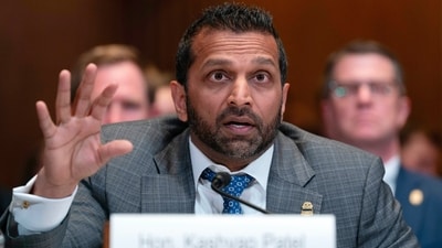 FBI director Kash Patel testifies before the Senate Subcommittee on Commerce, Justice, Science, and Related Agencies hearing (AP)