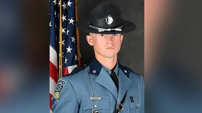 Trooper Kevin Trainor, 30, tragically lost his life in Lynnfield after being hit by a wrong-way driver. (MSP)
