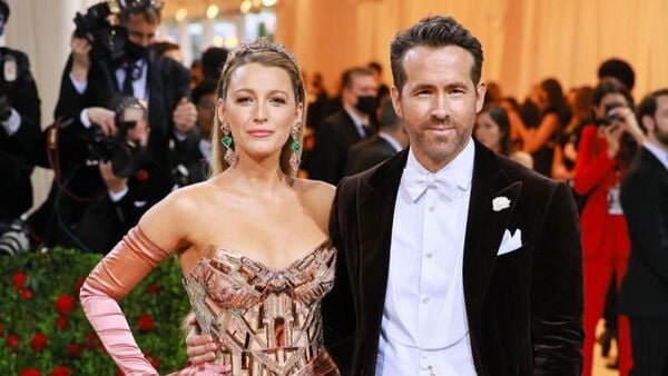 Blake Lively and Ryan Reynolds at Met Gala 2022