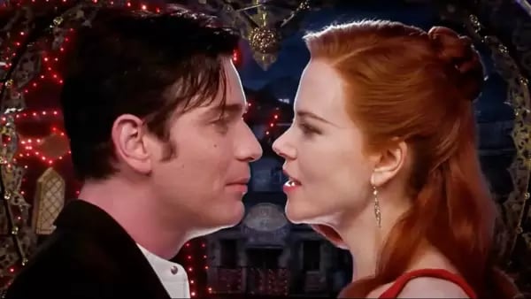 Ewan McGregor and Nicole Kidman in a still from Moulin Rouge.