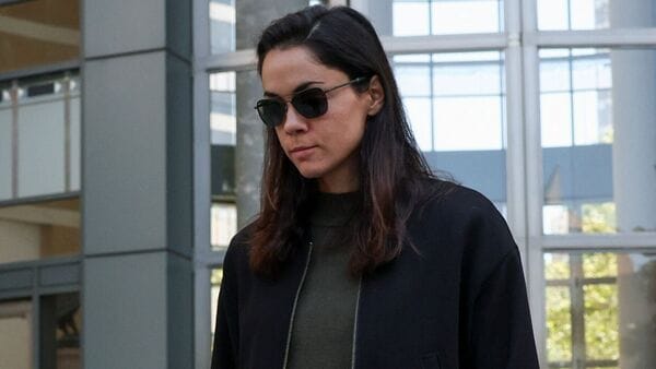 Shivon Zilis walks outside a federal courthouse as the trial in Elon Musk's lawsuit over OpenAI's for-profit conversion continues, in Oakland, California, U.S., May 6, 2026. REUTERS/Manuel Orbegozo 