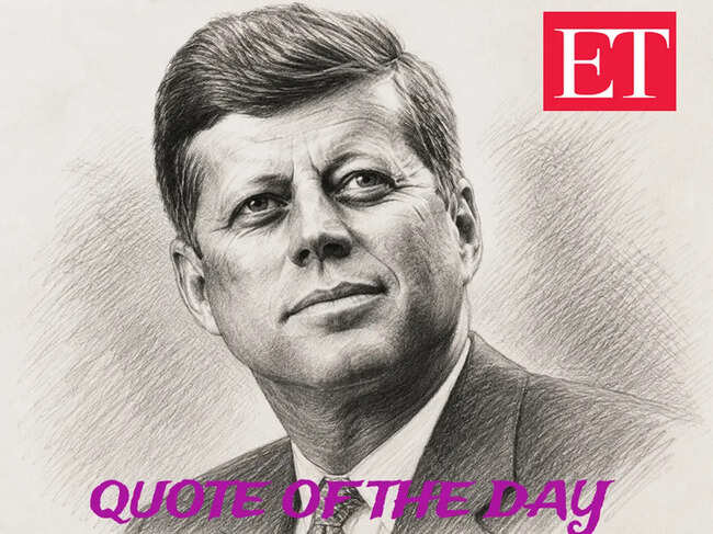 Quote of the day by John F Kennedy