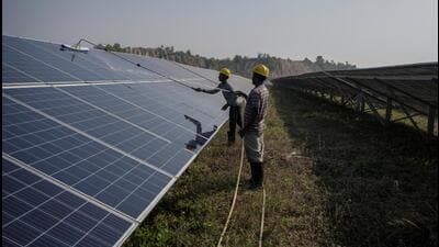Renewables have rightfully been given “must despatch” status as there is no fuel cost and the generation is free. As thermal plants cannot bring their generation below a minimum level, solar generation has to be curtailed to maintain grid stability. (Reuters)