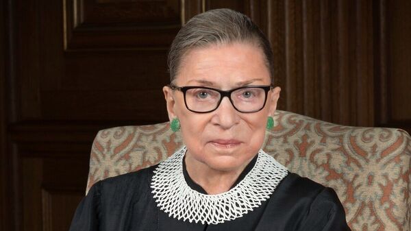 Former Associate Justice of the US Supreme Court Ruth Bader Ginsburg.